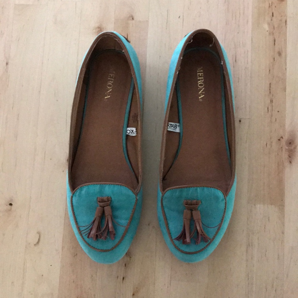 Turquoise Loafers